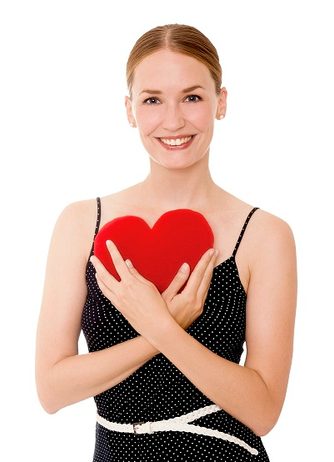 LESCHÍ Hřející polštářek srdíčko velké 22x22cm červené