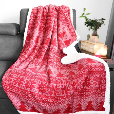 Pled Mistral Home baranček PINETREE KNIT 130x170 cm