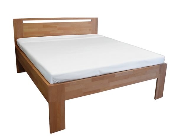 Buková postel Duos 2,5 cm masiv cink - výstavný kus