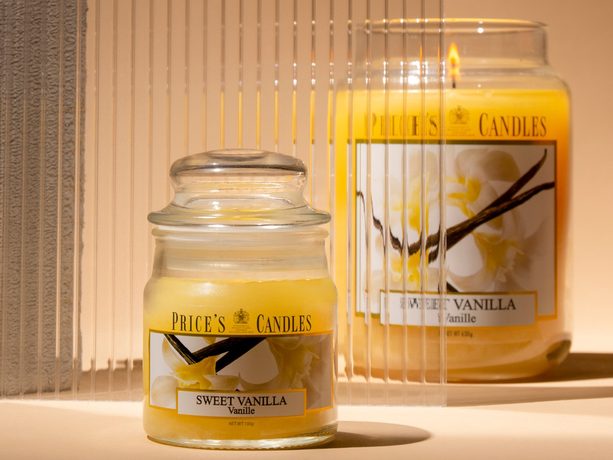 PRICE´S MINI sviečka v skle Sladká vanilka - horenie 30h