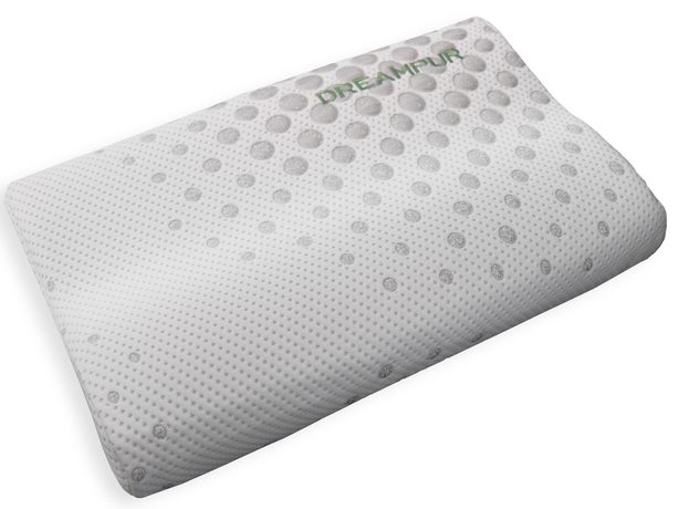 Anatomický vankúš z latexovej peny DREAMPUR® grey dots profilovaný