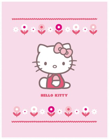 Fleece dečka Hello Kitty Caroline 110x140cm