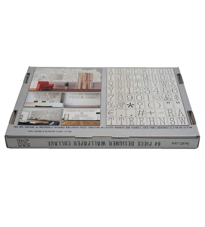 1Wall Kreatívna koláž na stenu 64 dielov 37,5 x 27,5cm Klasické písmo