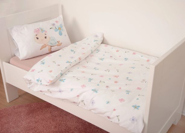 Flanelové obliečky pre bábätká Korytnačka 100x135/40x60cm