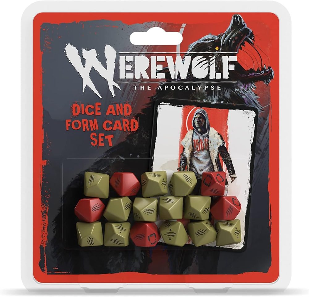 Renegade Game Studios Werewolf: The Apocalypse - Game Dice and Form Card Set