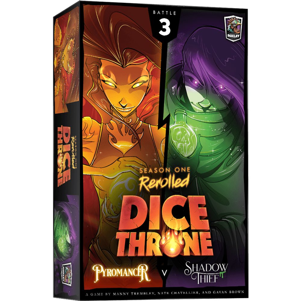 Roxley Game Laboratory Dice Throne: ReRolled - Pyromancer v Shadow Thief (Season 2, Box 3)