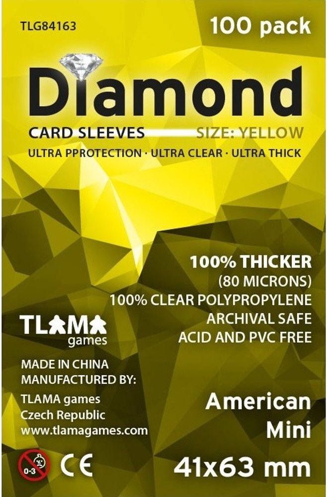 TLAMA Games  Obaly na karty (41x63mm) American Mini - Diamond, 100 ks