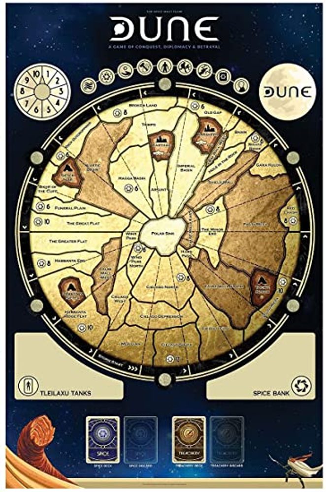 GaleForce nine Dune - velký herní plán