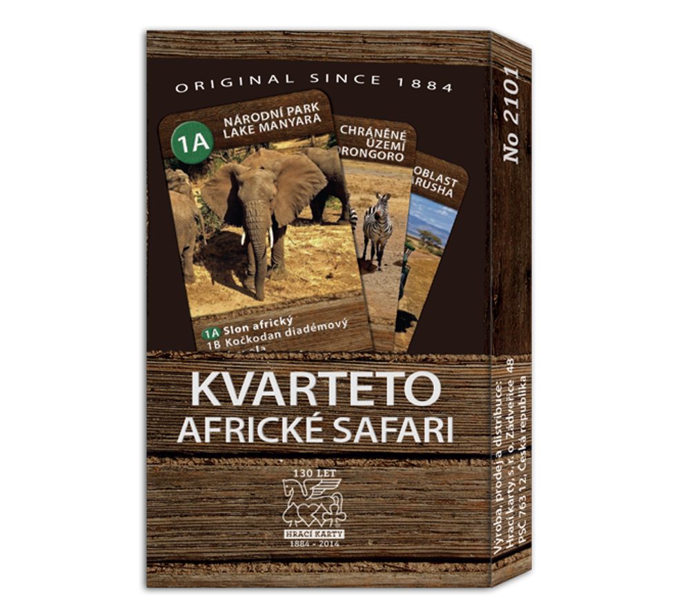 Hrací karty 1884 s.r.o. Kvarteto Afrika