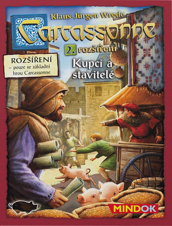 MINDOK  Carcassonne 2. rozšíření (2. EDICE) - Kupci a stavitelé