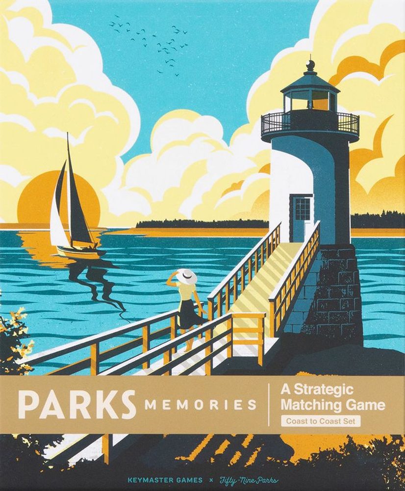 Keymaster Games Parks Memories: A Strategic Matching Game (Coast to Coast Set)