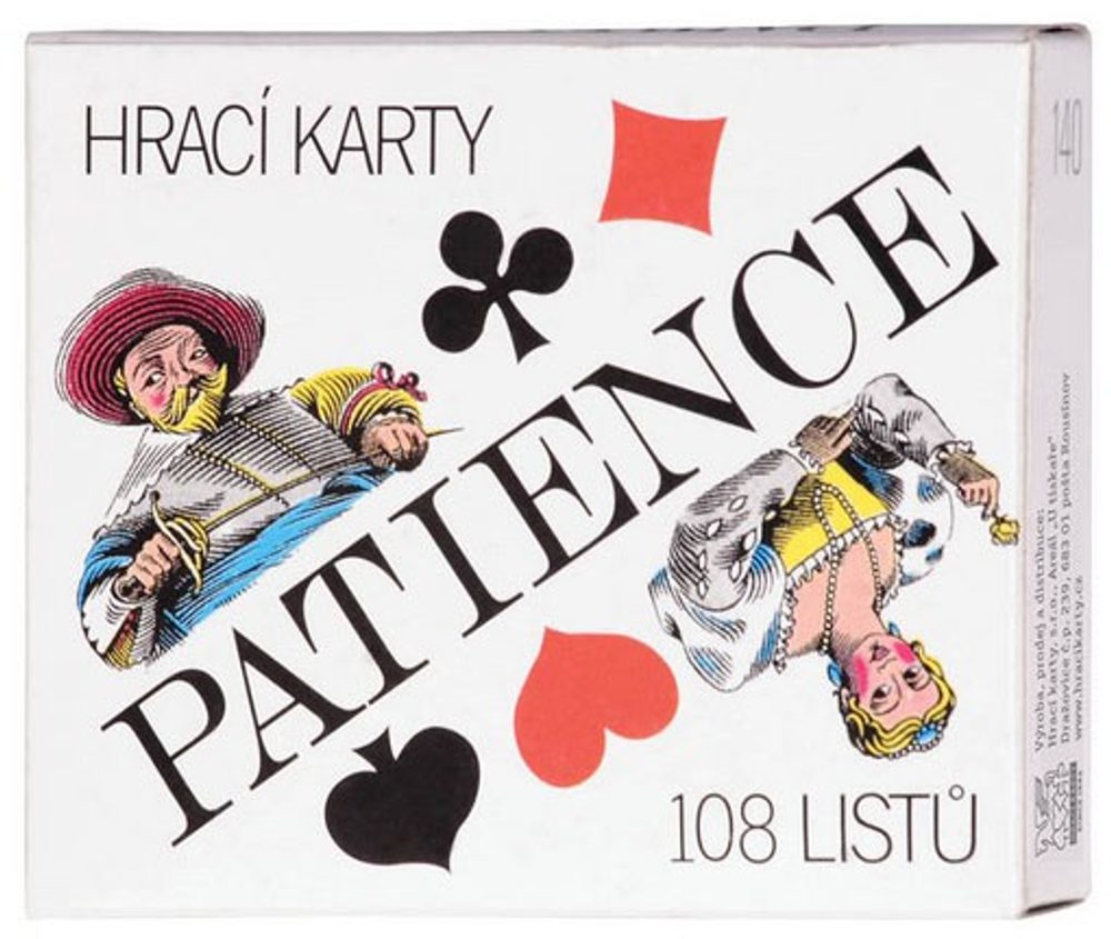 Hrací karty 1884 s.r.o.  Hrací karty Patience (Pasiáns)