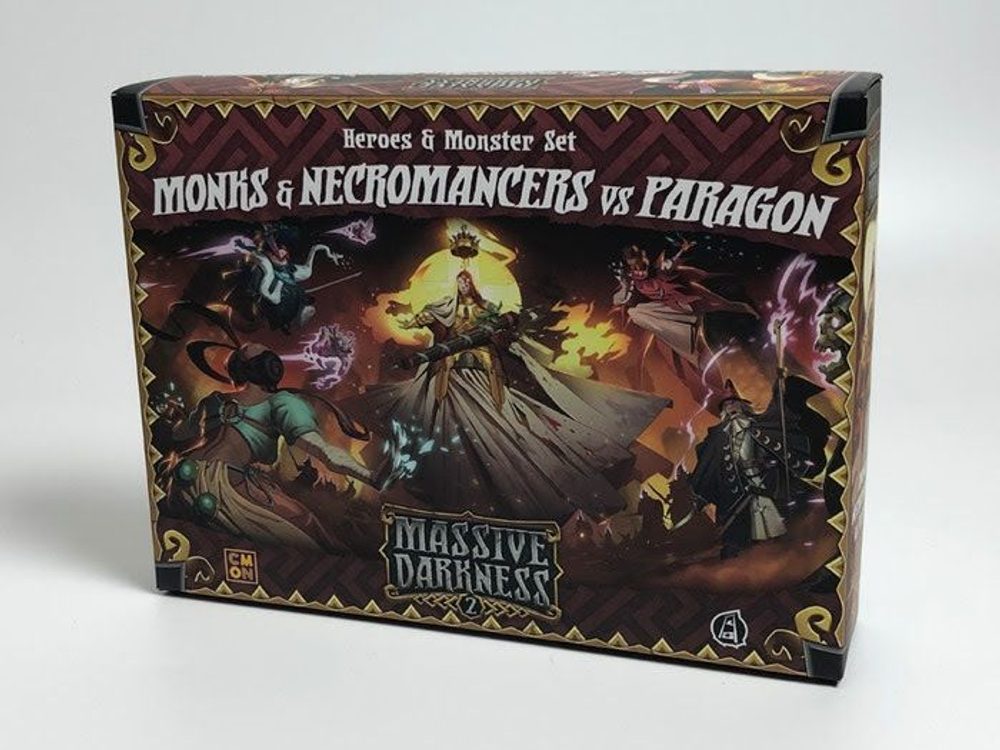 CMON Massive Darkness 2 - Monks & Necromancers vs Paragon: Heroes & Monster Pack