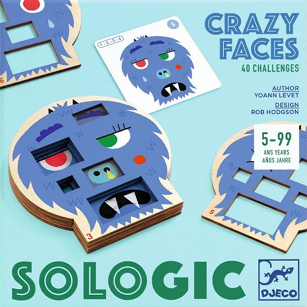 Djeco Sologic: Crazy Faces