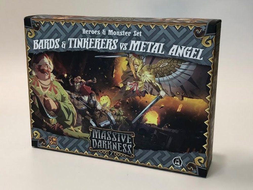 CMON Massive Darkness 2 - Bards & Tinkerers vs Metal Angel: Heroes & Monster Set