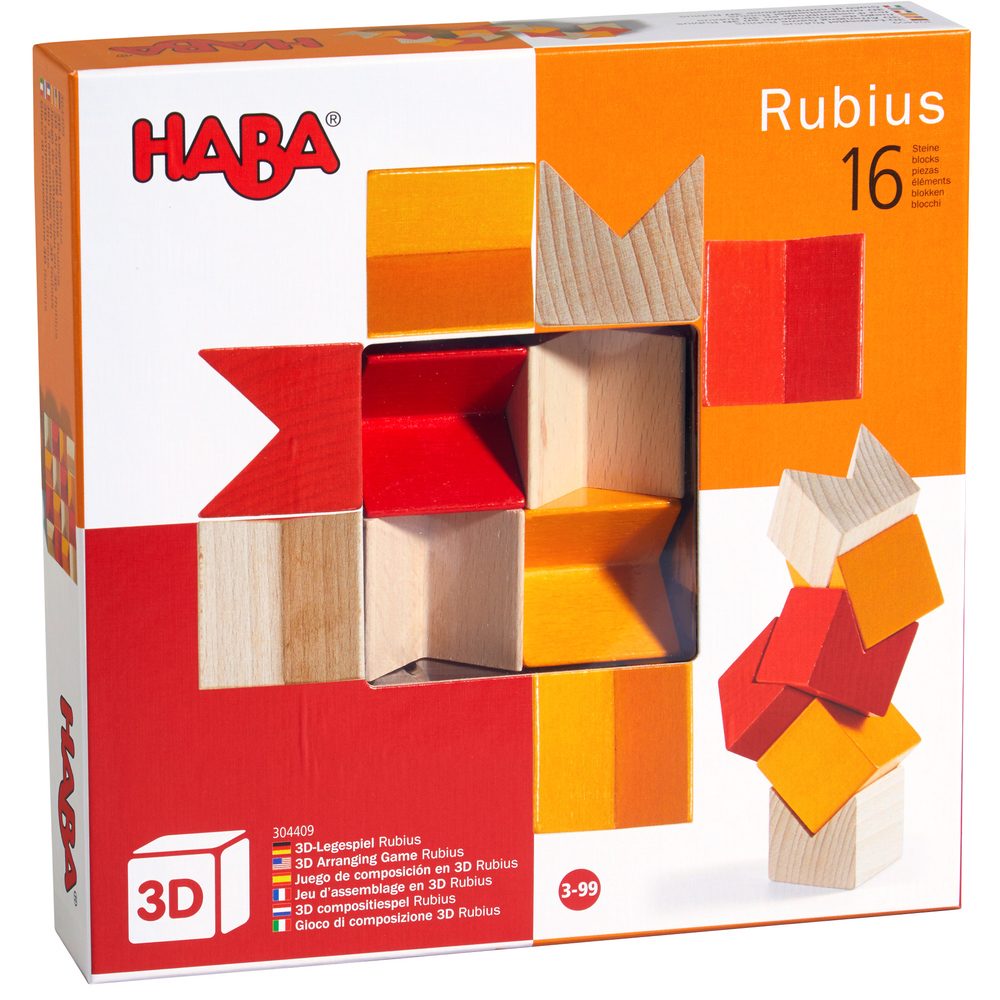 Haba 3D Stavebnice oranžová