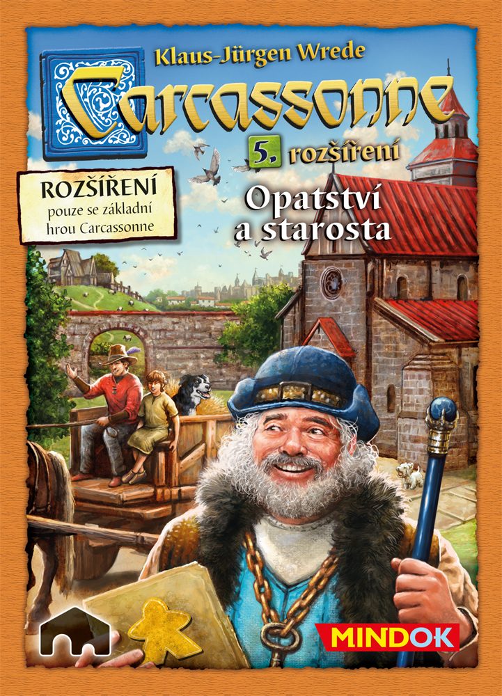 MINDOK  Carcassonne 5. rozšíření (2. EDICE) - Opatství a starosta