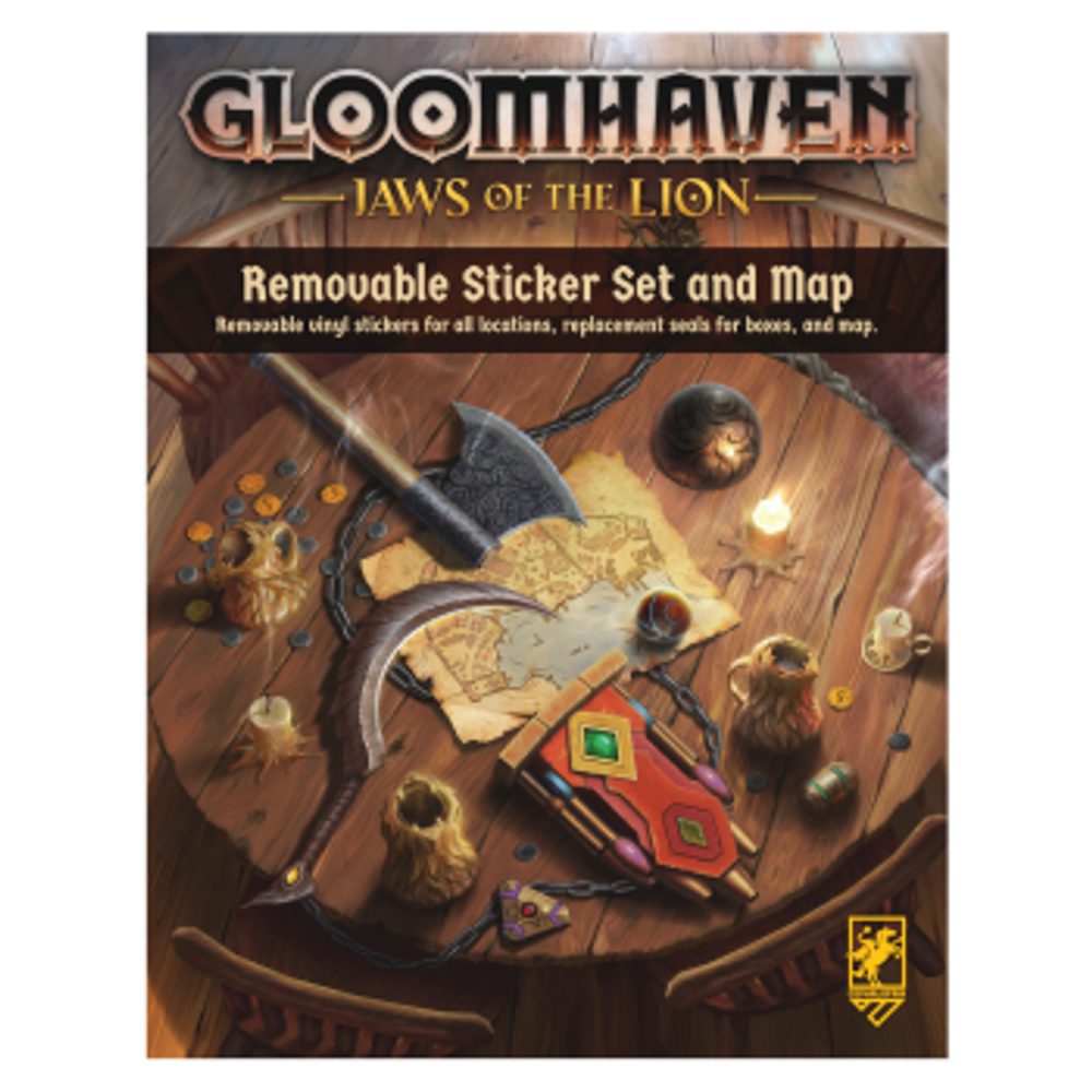 Cephalofair Games Gloomhaven: Jaws of the Lion - Removable Sticker Set & Map