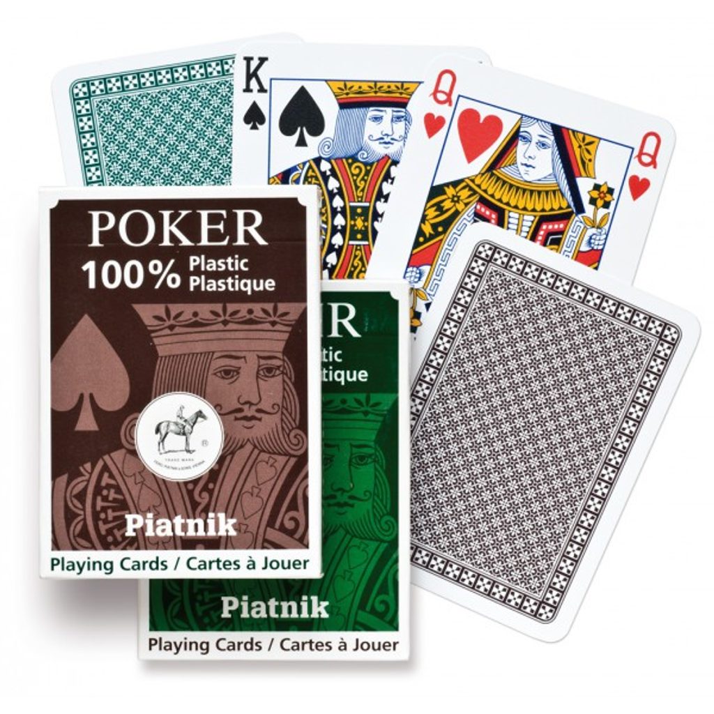 Poker PIATNIK 100% plastové hrací karty Spoločenské doskové hry SVET-HIER.S...