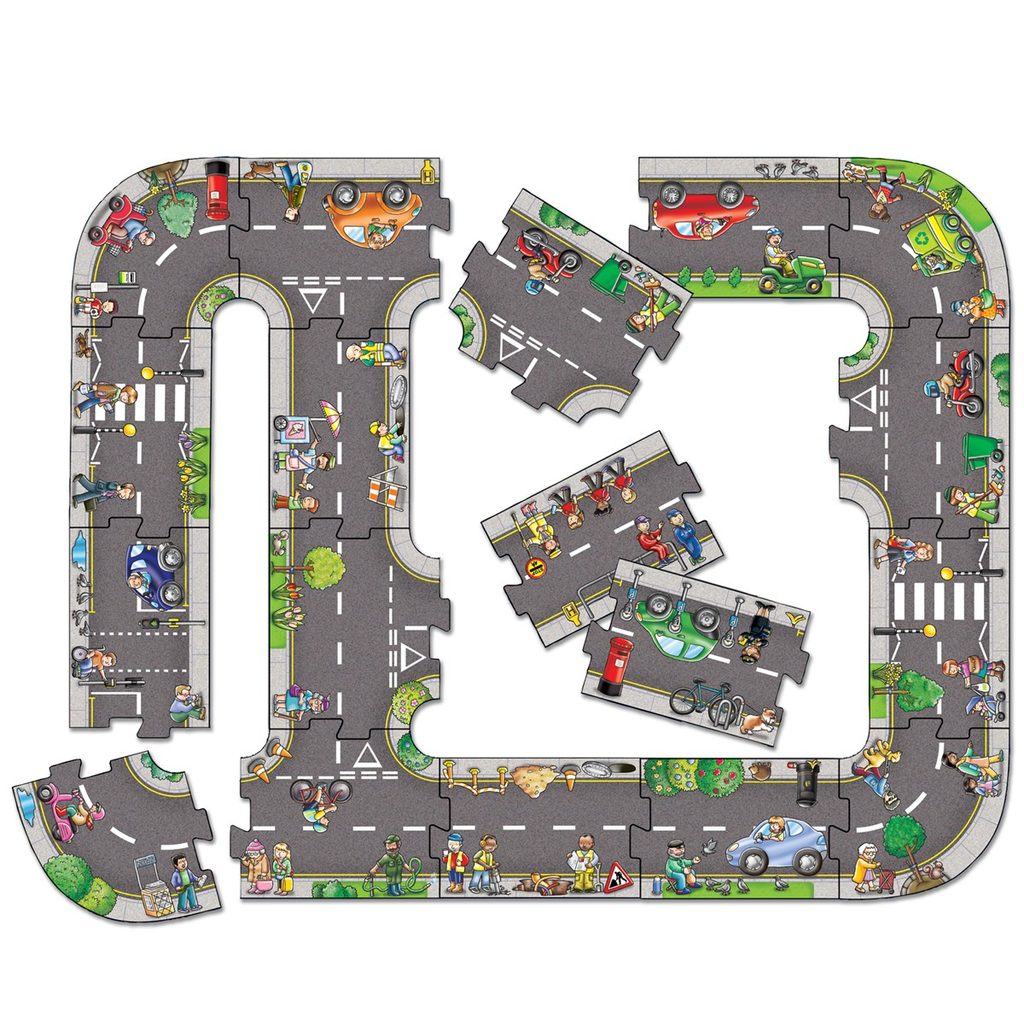 Puzzle Silnice (Giant Road Jigsaw) | SVĚT-HER.CZ | Společenské deskové hry  - Hrajte si!