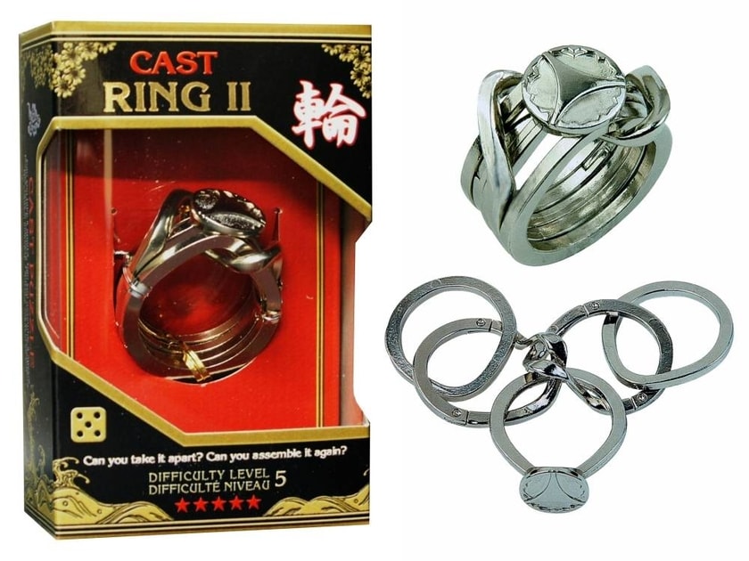 Сила двух колец. Hanayama Cast Ring 2. Головоломка Hanayama Ring. Головоломка Cast Puzzle Ring II. Hanayama Huzzle Cast Box 2 ур..