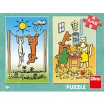 Puzzle Pejsek a Kočička 2 x 48
