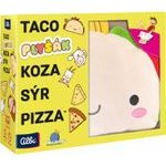Taco, plyšák, koza, sýr, pizza