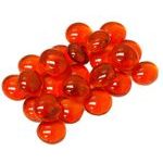 Hrací kameny skleněné průhledné oranžové