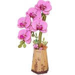 3D Puzzle Fialová orchidej 102d