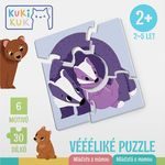 KukiKuk - Véééliké puzzle: Mláďata s mámou