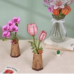 3D Puzzle Fialová orchidej 102d