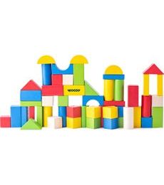 Kostky barevné v kyblíku, 50 dílů