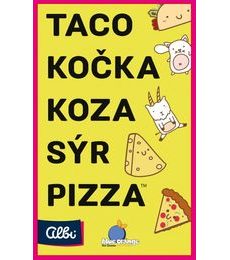 Taco, kočka, koza, sýr, pizza