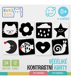 KukiKuk - Véééliké kontrastní karty pro miminka