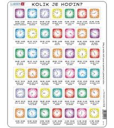 Puzzle vzdělávací: Hodiny 42d