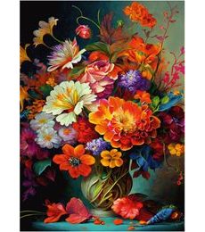 Puzzle Květiny ve váze 1000d