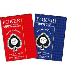 Poker karty - 100% plastic Jumbo Index