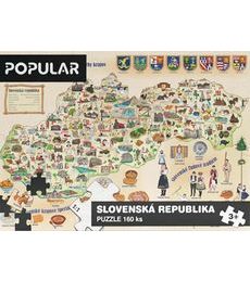 Puzzle Mapa Slovenska 160d