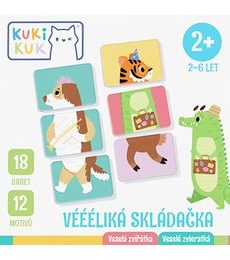 KukiKuk - Véééliká skládačka: Veselá zvířátka