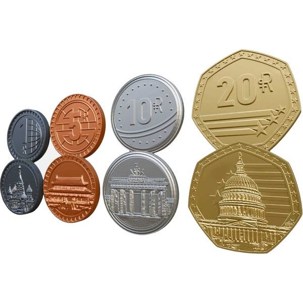 World Order - kovové mince (metal coins)