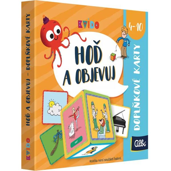 Kvído: Hoď a objevuj - doplňkové karty