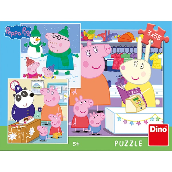 Puzzle Peppa Pig: Veselé odpoledne 3 x 55