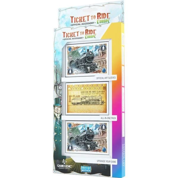 Obaly na karty (ART Sleeves) pro Ticket to Ride Europe - Gamegenic, 168 ks