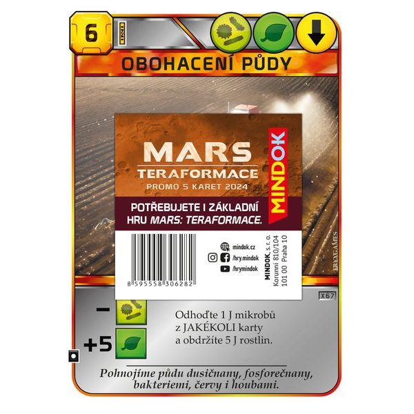 Mars: Teraformace - 5 bonusových karet (2024)