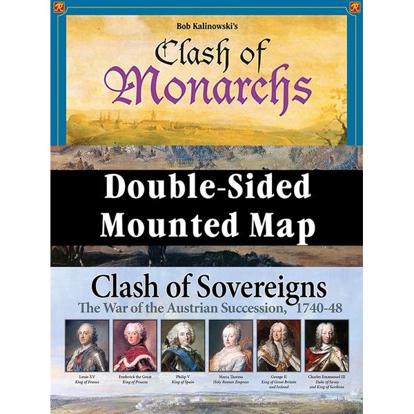 Clash of Monarchs/Clash of Sovereigns - pevná hrací mapa (Mounted Map)