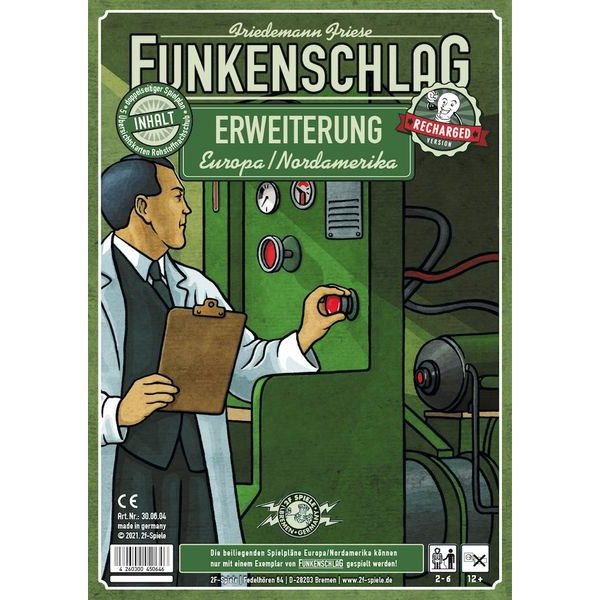 Funkenschlag (Vysoké napětí) - mapa Evropa/Severní Amerika