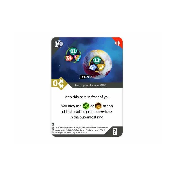 SETI - promo card Pluto (EN)
