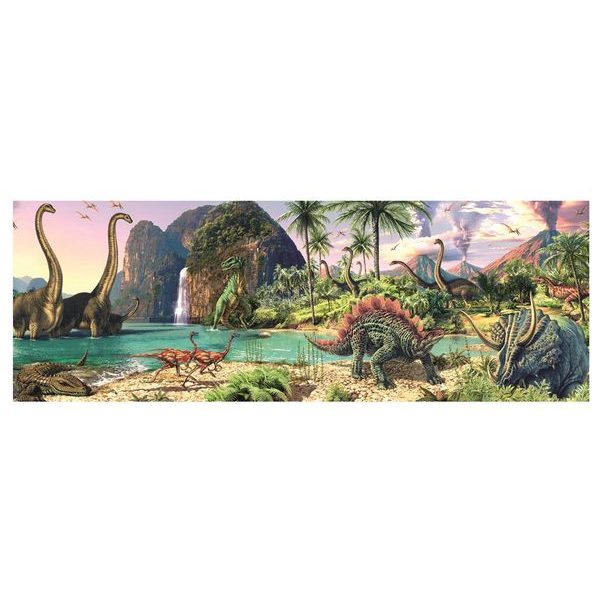 Puzzle Dinosauři u jezera 150d