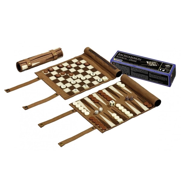 Šachy, dáma, backgammon - na cesty