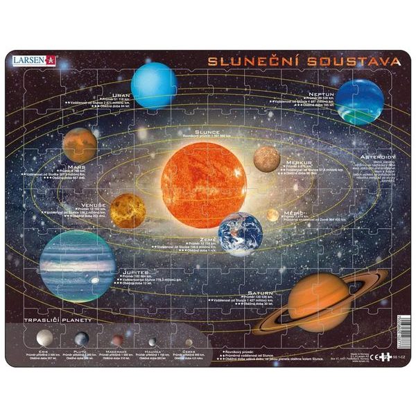 Puzzle vzdělávací: Sluneční soustava 42d
